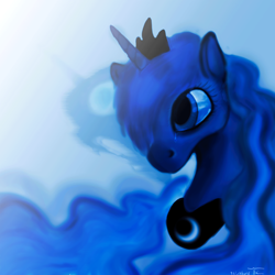 Size: 2000x2000 | Tagged: safe, artist:falloutmuse, imported from derpibooru, princess luna, crying, female, portrait, solo