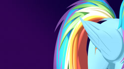 Size: 1920x1080 | Tagged: safe, artist:styroponyworks, deleted from derpibooru, imported from derpibooru, rainbow dash, dock, flank, solo, tail, wallpaper