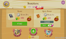 Size: 800x480 | Tagged: safe, imported from derpibooru, daring do, rainbow dash, book, gameloft