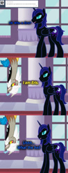 Size: 790x2010 | Tagged: safe, artist:asknightterror, imported from derpibooru, discord, nightmare moon, tumblr:ask night terror, ask, eris, rule 63, tumblr, tumblr comic