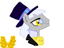 Size: 944x704 | Tagged: safe, artist:thecoltalition, imported from derpibooru, caesar, count caesar, earth pony, pony, hat, male, monocle, monocle and top hat, solo, stallion, top hat