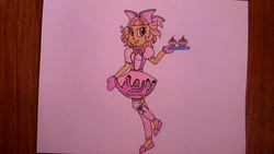 Size: 1280x720 | Tagged: safe, artist:sweetiebot3000, imported from derpibooru, marcie pan, equestria girls, equestria girls-ified, female, phenomnomenons, solo, traditional art