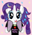 Size: 857x932 | Tagged: safe, alternate version, artist:nupiethehero, imported from derpibooru, rarity, alicorn, pony, alternate clothes, alternate costumes, alternate hairstyle, cute, happy, nupie's rarity, race swap, raricorn, show accurate, solo