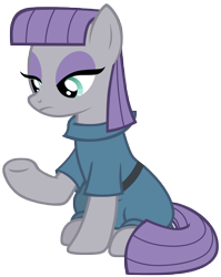 Size: 7000x8800 | Tagged: safe, artist:tardifice, imported from derpibooru, maud pie, hearthbreakers, absurd resolution, female, raised hoof, simple background, solo, transparent background, vector