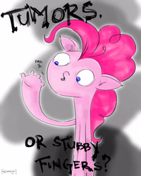 Size: 2400x3000 | Tagged: safe, artist:majorbrons, imported from derpibooru, pinkie pie, pony, too many pinkie pies, bipedal, female, fingers, solo