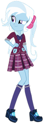 Size: 447x1247 | Tagged: safe, artist:tsundra, imported from derpibooru, lemon zest, trixie, equestria girls, alternate universe, clothes, crystal prep academy uniform, female, school uniform, simple background, solo, transparent background