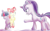 Size: 925x581 | Tagged: safe, artist:trixsun, imported from derpibooru, apple bloom, starlight glimmer, twilight sparkle, pony, evil twilight, trio