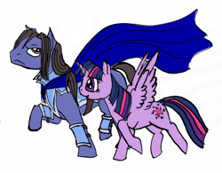 Size: 550x428 | Tagged: safe, artist:lordmakar, imported from derpibooru, twilight sparkle, alicorn, pony, armor, cao pi, cape, clothes, crossover, dynasty warriors, ponified, twilight sparkle (alicorn), wei