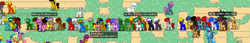 Size: 1014x175 | Tagged: safe, imported from derpibooru, screencap, applejack, oc, pony, pony town, screenshots