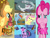 Size: 1024x768 | Tagged: safe, imported from derpibooru, applejack, fluttershy, pinkie pie, rainbow dash, rarity, tom, twilight sparkle, unicorn, friendship is magic, the return of harmony, apple, apple core, book, caption, derp, discorded, food, image macro, mane six, meme, pinkie derp, unicorn twilight