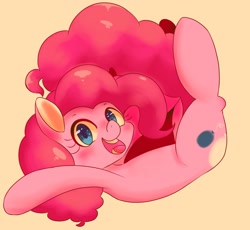 Size: 2048x1888 | Tagged: safe, artist:koto, imported from derpibooru, pinkie pie, alternate cutie mark, cute, diapinkes, female, looking at you, open mouth, pixiv, smiling, solo