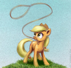 Size: 941x900 | Tagged: safe, artist:el-yeguero, imported from derpibooru, applejack, female, lasso, solo