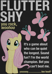 Size: 2480x3508 | Tagged: safe, artist:skeptic-mousey, imported from derpibooru, fluttershy, female, poster, quote, solo, typography