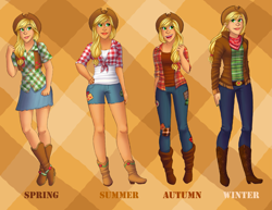 Size: 2349x1813 | Tagged: safe, artist:starvampiress13, imported from derpibooru, applejack, human, humanized, outfit