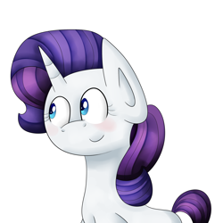 Size: 2500x2500 | Tagged: safe, artist:hurricanestarpegasus, imported from derpibooru, rarity, blushing, female, foal, smiling, solo, younger