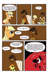 Size: 3304x4952 | Tagged: safe, artist:leon-z, imported from derpibooru, applejack, rainbow dash, oc, oc:bee broom, oc:saguaro root, pony, comic:appledash sour sweetness, appledash, comic, female, lesbian, mare, shipping