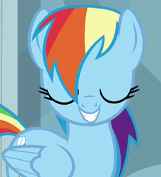 Size: 372x408 | Tagged: safe, imported from derpibooru, screencap, rainbow dash, pony, stranger than fan fiction, female, mare, solo