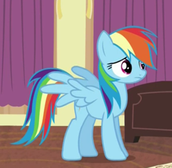 Size: 445x435 | Tagged: safe, imported from derpibooru, screencap, rainbow dash, pony, stranger than fan fiction, cute, female, mare, solo