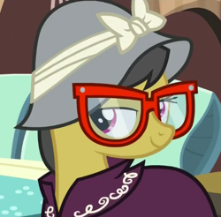 Size: 394x388 | Tagged: safe, imported from derpibooru, screencap, a.k. yearling, daring do, pony, stranger than fan fiction, female, lidded eyes, mare, solo