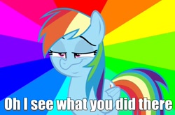 Size: 972x640 | Tagged: safe, imported from derpibooru, rainbow dash, stranger than fan fiction, faic, meme, reaction, text