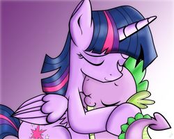 Size: 1267x1014 | Tagged: safe, artist:dsana, imported from derpibooru, spike, twilight sparkle, alicorn, dragon, pony, baby, baby dragon, cute, cutie mark, dsana is trying to murder us, fangs, female, folded wings, horn, hug, male, mama twilight, mare, spikabetes, spikelove, twiabetes, twilight sparkle (alicorn), wings