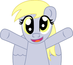 Size: 1261x1124 | Tagged: safe, artist:nupiethehero, imported from derpibooru, derpy hooves, pegasus, pony, derp, female, hug, mare, nupie's pony hugs, pony hugs, show accurate