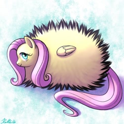 Size: 600x600 | Tagged: safe, artist:ratte, imported from derpibooru, fluttershy, female, fluffy, solo