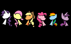 Size: 1920x1200 | Tagged: safe, imported from derpibooru, applejack, fluttershy, pinkie pie, rainbow dash, rarity, twilight sparkle, :the game:, mane six