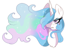 Size: 7000x5500 | Tagged: safe, artist:scarletskitty12, imported from derpibooru, princess celestia, alicorn, pony, absurd resolution, angry, female, frown, glare, glarelestia, hair over one eye, mare, portrait, shrunken pupils, simple background, solo, transparent background