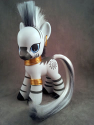 Size: 1024x1365 | Tagged: safe, artist:hannaliten, imported from derpibooru, zecora, zebra, brushable, custom, customized toy, fashion style, irl, photo, solo, toy