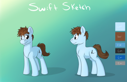 Size: 1280x828 | Tagged: safe, artist:swiftsketchpone, imported from derpibooru, oc, oc only, oc:swift sketch, earth pony, pony, male, reference sheet, stallion