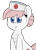 Size: 760x1052 | Tagged: safe, artist:lockheart, imported from derpibooru, nurse redheart, earth pony, pony, blue eyes, chest fluff, cross, cute, female, hat, heart, heartabetes, mare, nurse hat, pink mane, simple background, smiling, solo, transparent background, white coat