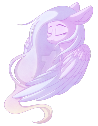 Size: 1024x1317 | Tagged: safe, artist:elskafox, imported from derpibooru, oc, oc only, oc:alula cry, eyes closed, monochrome, portrait, simple background, transparent background, windswept mane