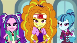 Size: 854x478 | Tagged: safe, edit, edited screencap, imported from derpibooru, screencap, adagio dazzle, aria blaze, sonata dusk, equestria girls, rainbow rocks, after the fact, evil, the dazzlings