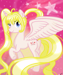 Size: 5000x6000 | Tagged: safe, artist:riouku, imported from derpibooru, pegasus, pony, absurd resolution, female, luchia, mare, mermaid melody pichi pichi pitch, misplaced horns, ponified, solo