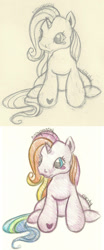 Size: 795x1902 | Tagged: safe, artist:kissywissy, imported from derpibooru, rarity (g3), pony, unicorn, female, g3, photo, solo, traditional art