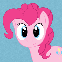 Size: 2000x2000 | Tagged: safe, artist:php47, imported from derpibooru, pinkie pie, :i, female, pink horse daily, solo