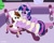 Size: 938x744 | Tagged: safe, artist:sarikashy, imported from derpibooru, pipsqueak, twilight sparkle, twilight sparkle (alicorn), alicorn, earth pony, pony, cute, hoof polish, hoof spongey thing, hooficure, nail polish, spa, twipip