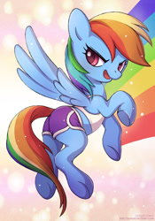 Size: 595x850 | Tagged: safe, artist:lindsay cibos, imported from derpibooru, rainbow dash, clothes, female, shorts, solo