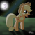 Size: 2000x2000 | Tagged: safe, artist:apollobroda, imported from derpibooru, applejack, applebutt, butt, crying, mare in the moon, moon, night, plot, stars