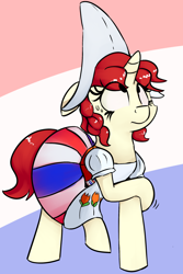 Size: 1280x1914 | Tagged: safe, artist:emberkaese, imported from derpibooru, oc, oc only, oc:velvet pastry, pony, unicorn, clothes, dress, dutch, dutch cap, female, hat, mare, netherlands, solo