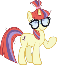 Size: 5235x6000 | Tagged: safe, artist:slb94, imported from derpibooru, moondancer, absurd resolution, female, glasses, nerd, raised hoof, simple background, solo, transparent background, vector