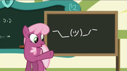 Size: 1920x1080 | Tagged: safe, imported from derpibooru, cheerilee, the cart before the ponies, cheerilee's blackboard, exploitable meme, meme