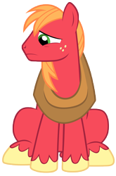 Size: 7000x10600 | Tagged: safe, artist:tardifice, imported from derpibooru, big macintosh, earth pony, pony, hearthbreakers, absurd resolution, male, photoshop, simple background, sitting, solo, stallion, transparent background, vector