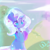 Size: 1600x1600 | Tagged: safe, artist:wallywind, imported from derpibooru, trixie, pony, unicorn, alicorn amulet, bipedal, crying, cute, diatrixes, female, hairpin, horn, sad, solo