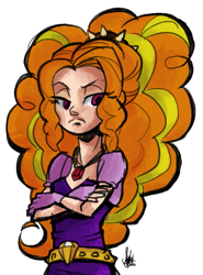 Size: 555x750 | Tagged: safe, artist:theartrix, imported from derpibooru, adagio dazzle, equestria girls, female, simple background, solo, transparent background