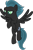 Size: 1024x1532 | Tagged: safe, artist:blah23z, imported from derpibooru, night glider, queen chrysalis, pegasus, pony, female, recolor, show accurate, solo