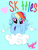 Size: 2448x3264 | Tagged: safe, artist:darkest-lunar-flower, derpibooru exclusive, imported from derpibooru, rainbow dash, cloud, female, solo