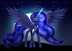 Size: 1280x905 | Tagged: safe, artist:blazingandonyx, imported from derpibooru, princess luna, female, solo