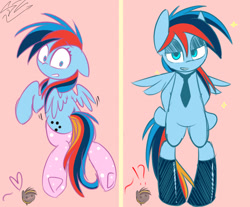 Size: 1800x1487 | Tagged: safe, artist:php69, deleted from derpibooru, imported from derpibooru, oc, oc only, oc:serverchan, pony, bipedal, clothes, socks, solo